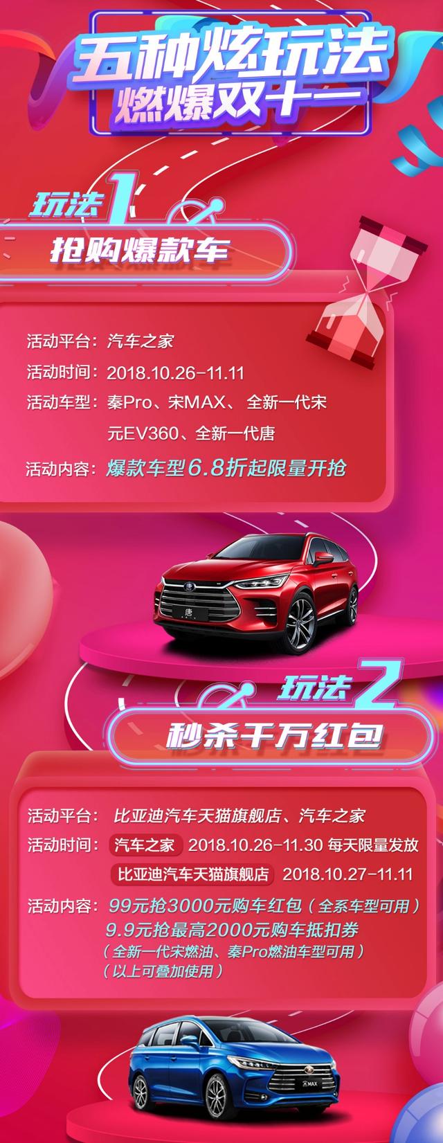 双11钜惠疯狂来袭!比亚迪率先“开车”