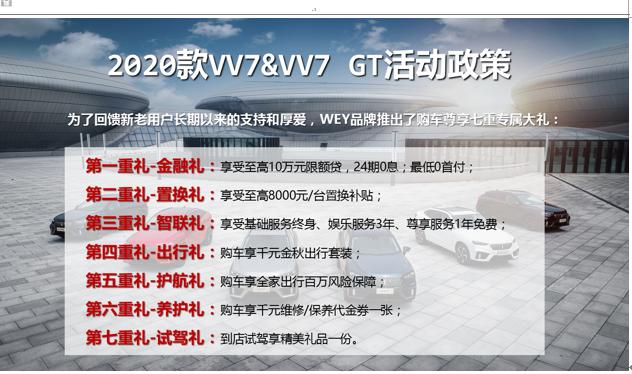 智在向前 担当WEY来 VV7家族天津飞行上市