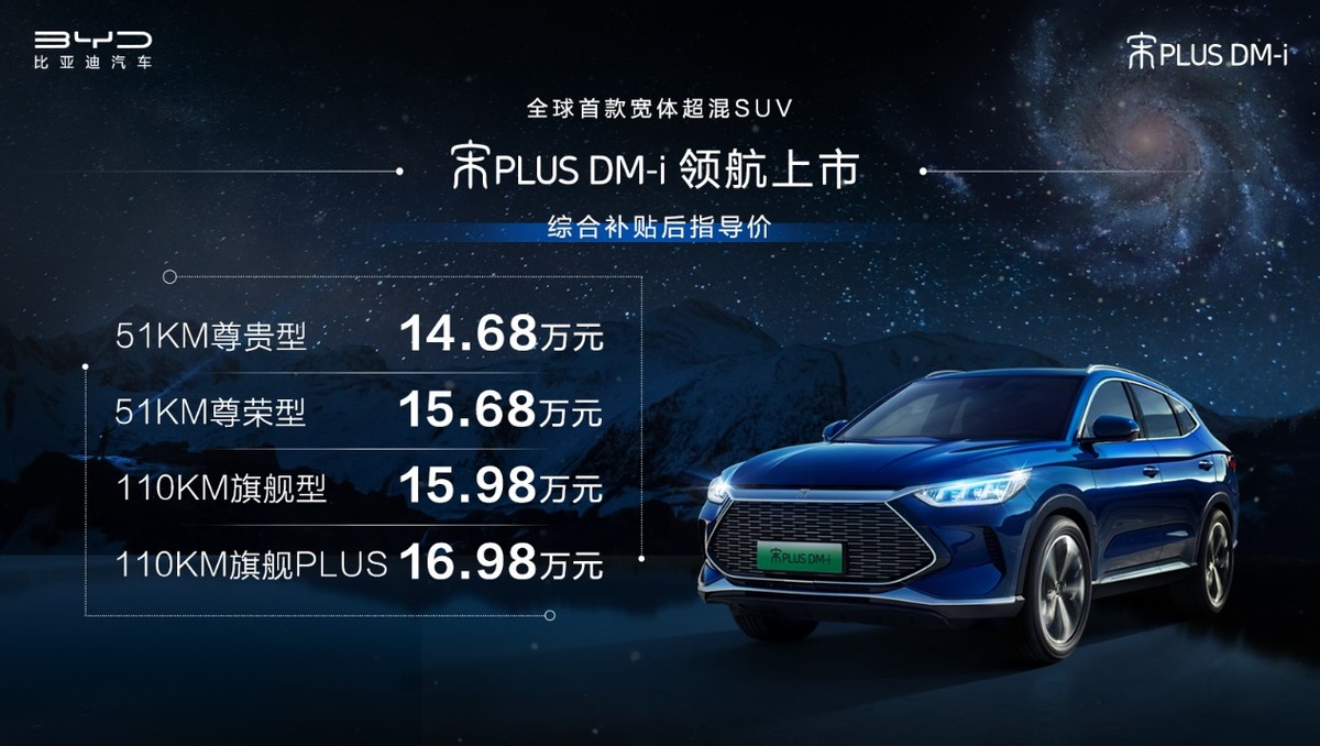 为什么说宋PLUS DM-i款款皆真香,闭着眼买都不会错?