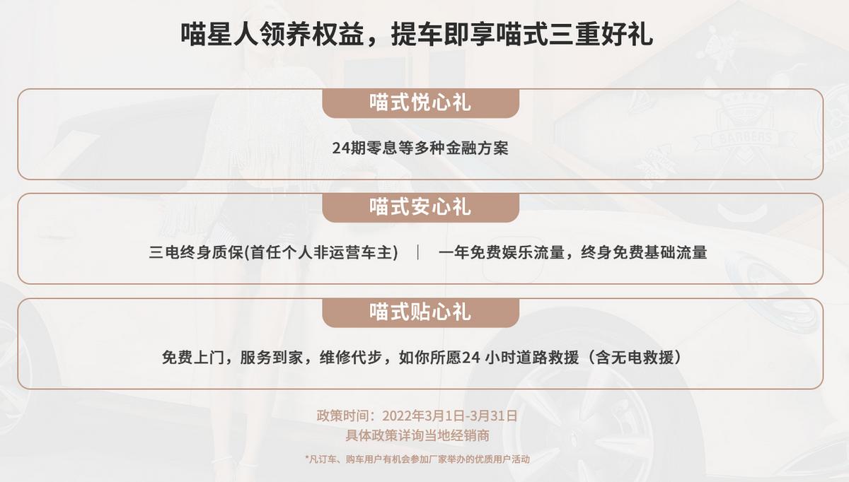 好猫GT版价格调整 2022款欧拉好猫1+N模式 3月1日起开始接订